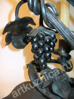 Фрагмент ковки виноградная лоза
