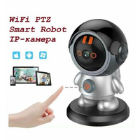 Домашняя IP-камера 3MP WiFi PTZ Smart Robot с функцией обнаружения движения, с вызовом в одно касание, с ночным видением