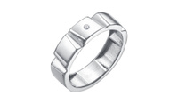 Кольцо серебряное Ювелирные традиции с бриллиантом