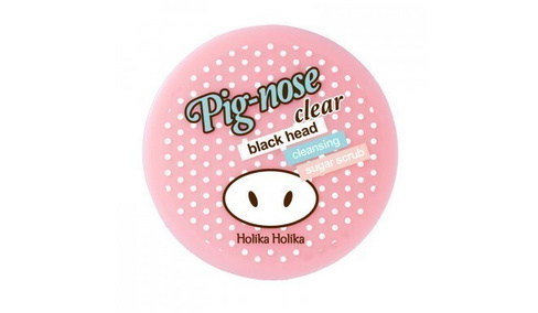 Очищающий сахарный скраб Pig-nose Clear Black Head Cleansing Sugar Scrub Holika Holika (Корея)