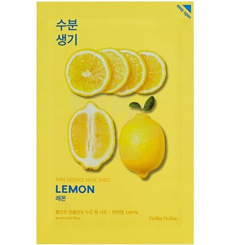 Тонизирующая тканевая маска с лимоном Holika Holika Pure Essence Mask Sheet Lemon Holika Holika (Корея)