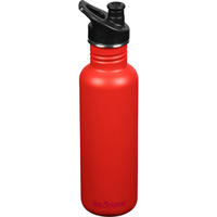 Классическая бутылочка для питья с узкой спортивной крышкой Klean Kanteen, красный
