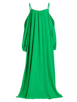 Платье макси Paloma с открытыми плечами и пышными рукавами Deveaux New York, зеленый