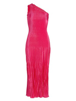 Атласное платье макси Gigi со складками L'Idée