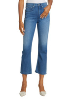 Эластичные расклешенные джинсы до щиколотки с высокой посадкой Nina Rag & Bone, цвет Poppy