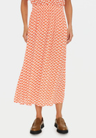 Расклешенная юбка с рисунком тигровой лилии Saint Tropez, апельсин