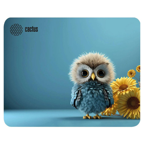Коврик для мыши Cactus Owl blue рисунок