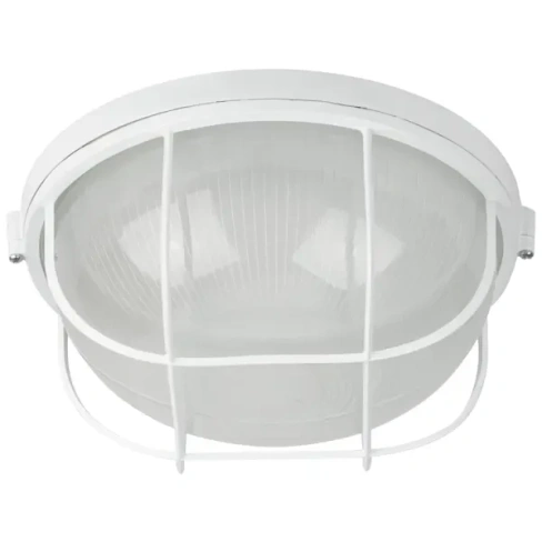 Светильник утилитарный настенно-потолочный влагозащищенный Эра НБП03-100-002 12 м² цвет белый ЭРА НБП 03 жкх