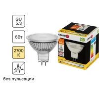 Лампа светодиодная Lexman GU5.3 220-240 В 6 Вт спот прозрачная 500 лм теплый белый свет LEXMAN None