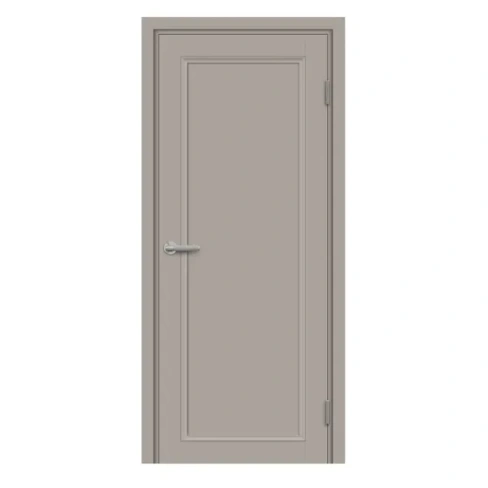 Дверь межкомнатная глухая с замком и петлями в комплекте Лион 80x200 см HardFlex цвет тауп серый МАРИО РИОЛИ