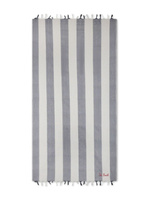 Mc2 Saint Barth пляжное полотенце в полоску, синий