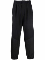 Moncler Grenoble шерстяные брюки прямого кроя, черный