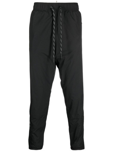 Moncler Grenoble зауженные брюки из рипстопа, черный