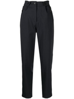 Moncler Grenoble прямые брюки с регулируемым поясом, черный