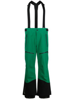 Moncler Grenoble лыжные брюки с завышенной талией, зеленый