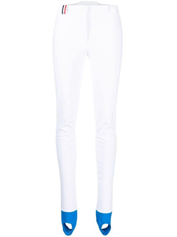 Rossignol logo-patch ski trousers, белый