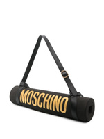 Moschino коврик для йоги со съемным ремешком, черный