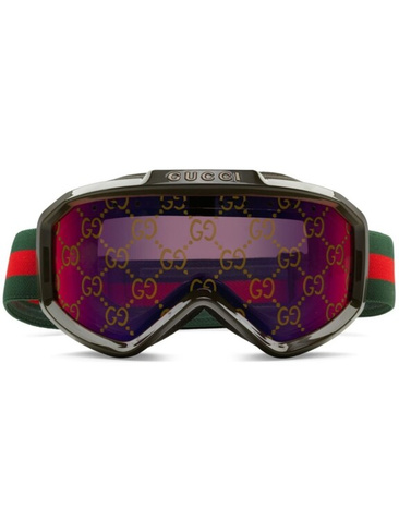 Gucci Eyewear лыжная маска с логотипом, черный