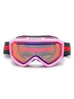 Gucci Eyewear лыжная маска с логотипом, розовый
