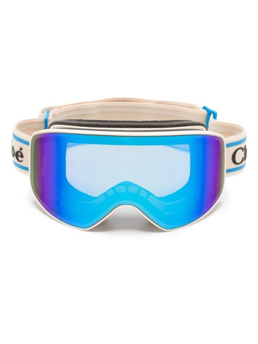 Chloé Eyewear лыжная маска с логотипом, нейтральный цвет