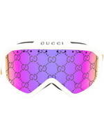 Gucci Eyewear лыжная маска с монограммой, нейтральный цвет