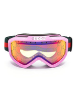 Gucci Eyewear лыжная маска с монограммой, розовый