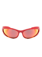 Balenciaga Eyewear солнцезащитные очки Reverse Xpander в прямоугольной оправе, красный