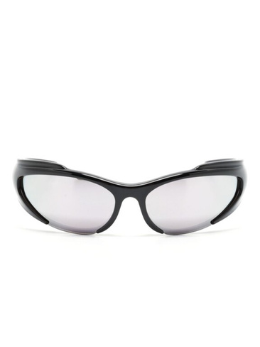 Balenciaga Eyewear солнцезащитные очки Reverse Xpander в прямоугольной оправе, черный