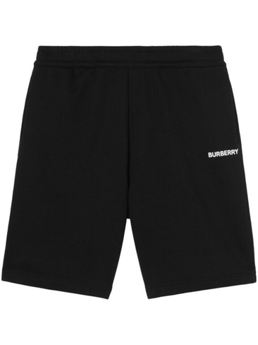 Burberry спортивные шорты с логотипом, черный
