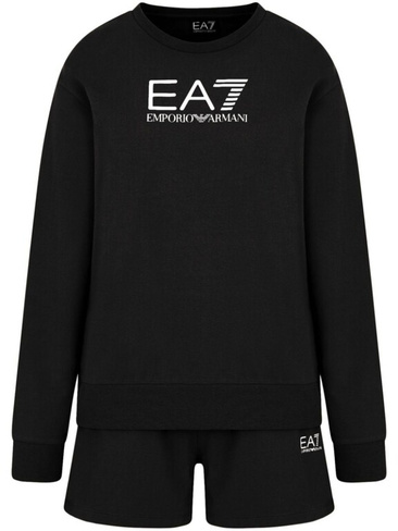 Ea7 Emporio Armani спортивные шорты с логотипом, черный