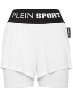 Plein Sport шорты с логотипом, белый