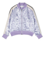 Palm Angels Kids спортивная куртка с узором, фиолетовый