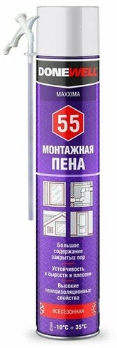 Пена монтажная DONEWELL MAXXIMA 55 бытовая/800гр.