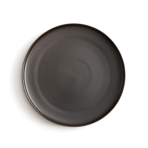 4 мелкие тарелки из глазурованной керамики Akira единый размер черный