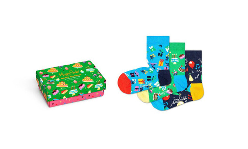 Носки Happy socks Kids Birthday Socks Gift Set XKPAC08
