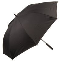 Зонт для женщин, полуавтомат, трость, 8 спиц, 75 см, полиэстер, черный, A380029