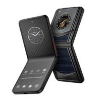 Смартфон Vertu IronFlip, Quiet Blue Alligator Leather Enjoyment Edition, 12 ГБ/512 ГБ, 2 Nano-SIM, черный/синий