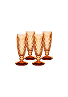 Бокал для шампанского 4 шт Бостон Абрикос Villeroy & Boch, оранжевый