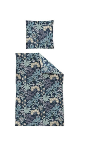 Комплект постельного белья из трикотажа интерлок Cora 8295 Eva irisette, цвет Gesamt Breite Blau