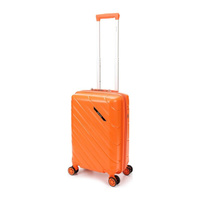 Чемодан Torber В Отпуск, оранжевый, полипропилен, 36х21,5х55 см, 38 л T1908S-Orange