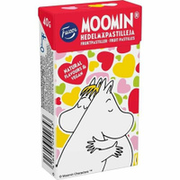 Конфеты пастилки Fazer "Moomin Hedelmapastilleja" фруктовые в виде сердечек 40 г (из Финляндии)