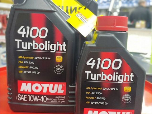 Моторное масло motul turbolight 10W-40 1 л