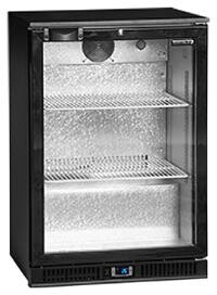 Шкаф холодильный со стеклом Tefcold DB125H барный черный TEFCOLD