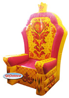 Надувная декорация трон Королевский