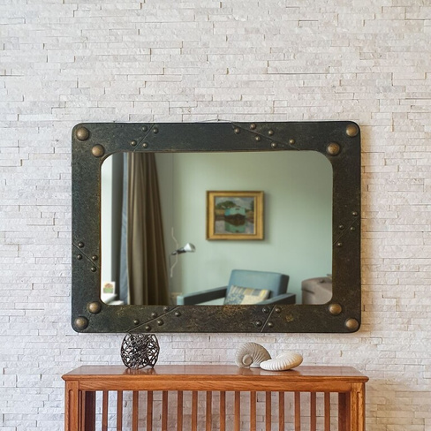 Зеркало в прихожую лофт Море (Размер: 110×80)