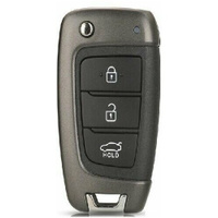 Корпус ключа зажигания для Hyundai Solaris 2 (3 кнопки, лезвие) Корпус автомобильного ключа Хенде