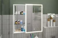 Зеркало-шкаф Misty Аперио 80х80 правый с подсветкой