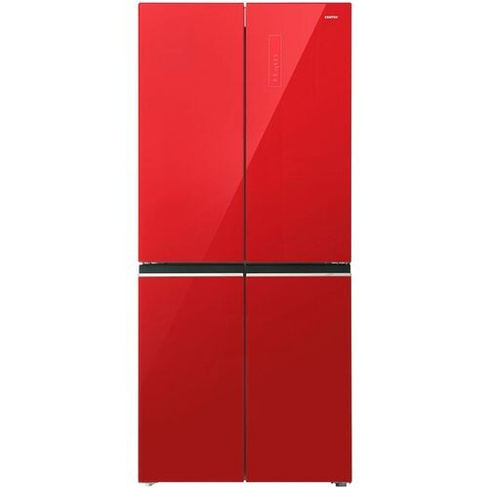 Холодильник трехкамерный CENTEK CT-1745 Side by Side, инверторный красный