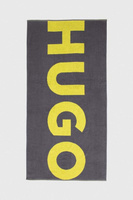 Хлопковое полотенце Hugo, серый