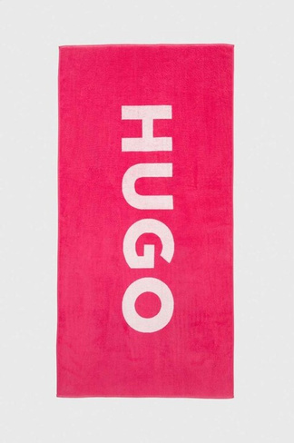Хлопковое полотенце Hugo, розовый